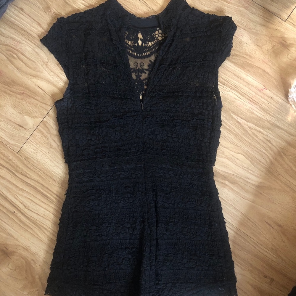 urban outfitters lace romper - Picture 3 of 5